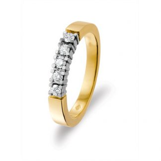 Marbeau Alliance ring van goud met diamant-0