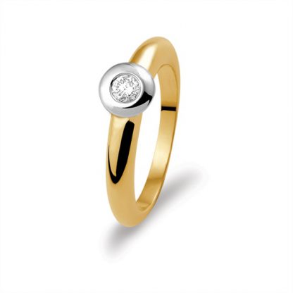 Marbeau ring van goud met diamant-0