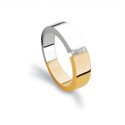 Ring van goud met diamant-0