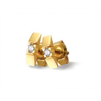 Marbeau oorbellen van goud met diamant-0