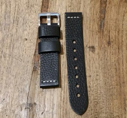 Horlogeband leather Vintage 2 Black-0