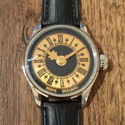 BREVR horloge Mayet comtoise gold black-0