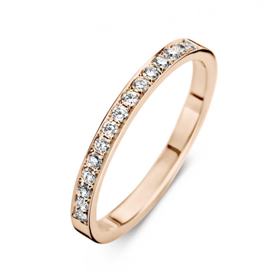 wonder abstract beroemd Aanschuif Alliance ring roségoud met Diamanten – ISIS-Jewels